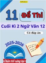 11 Đề thi Ngữ văn 12 cuối Kì 2 Chân Trời Sáng Tạo 2025-2026 (Có đáp án)
